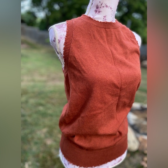 Minnie Rose Frayed Tank Cotton Cashmere (read description) - Picture 11 of 11